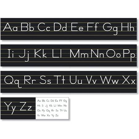 North Star Teacher Resources Black Traditional Manuscript Alphabet Line 9031